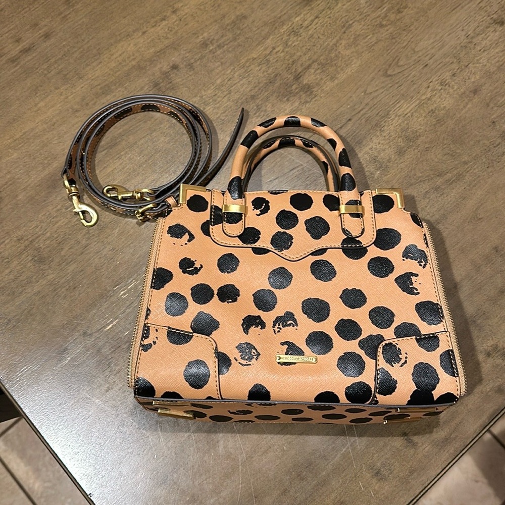 Rebecca Minkoff Tan and Black Crossbody Bag - Picture 2 of 4